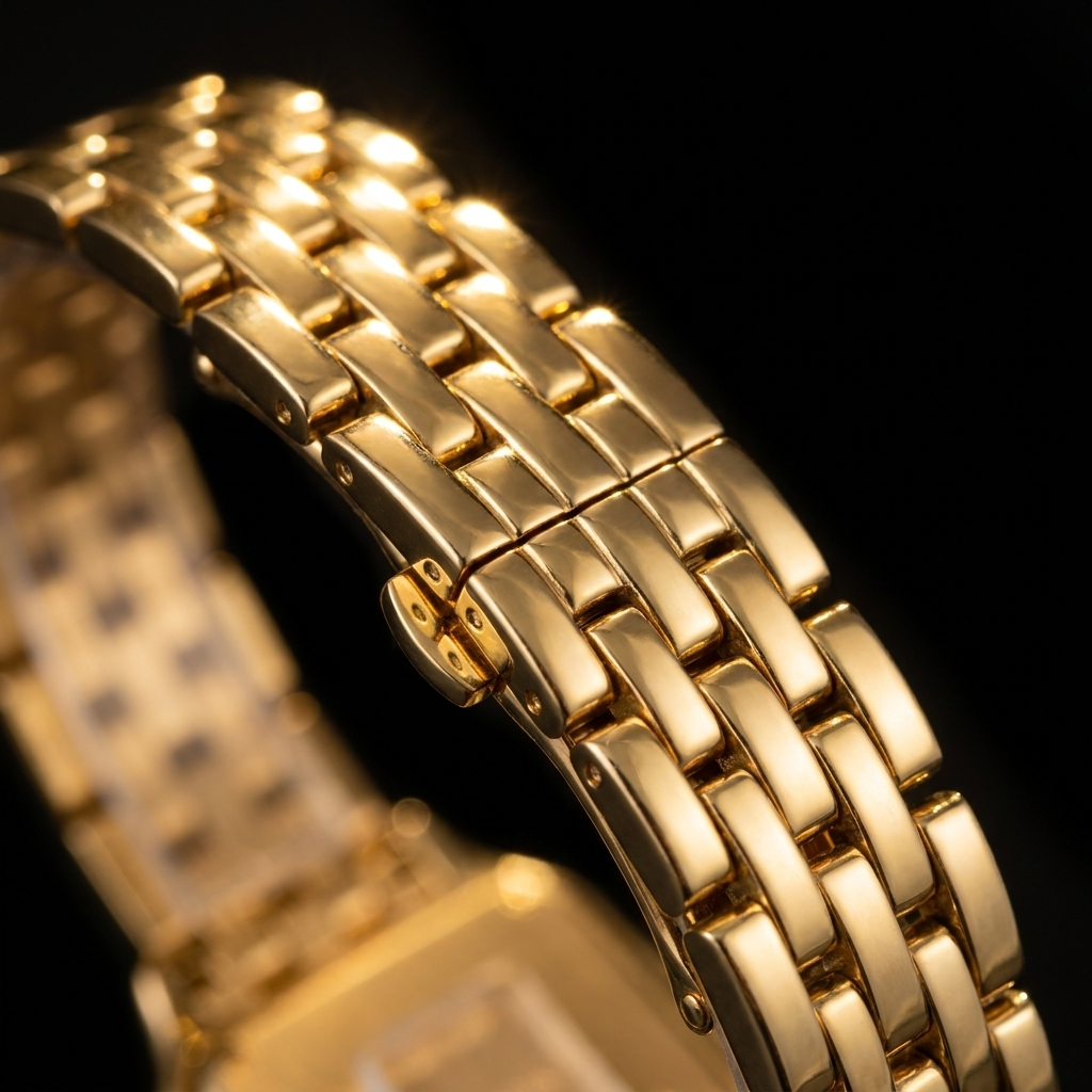 Velours — Gold Cushion-Link Watch