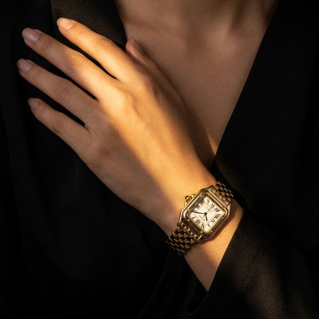 Velours worn on the wrist